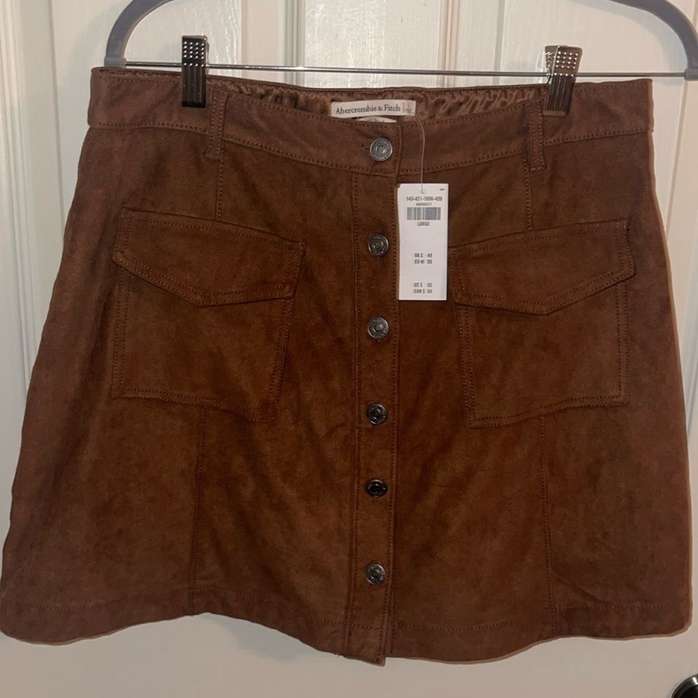 Abercrombie & Fitch Brown Mini Skirt